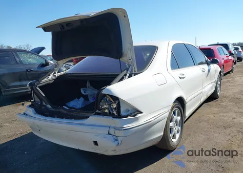 2002 Mercedes-Benz S 500 из США, поврежденный, VIN WDBNG75J32A293965